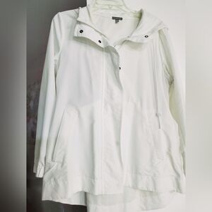 Talbot's Petite Women's White Hooded Jacket